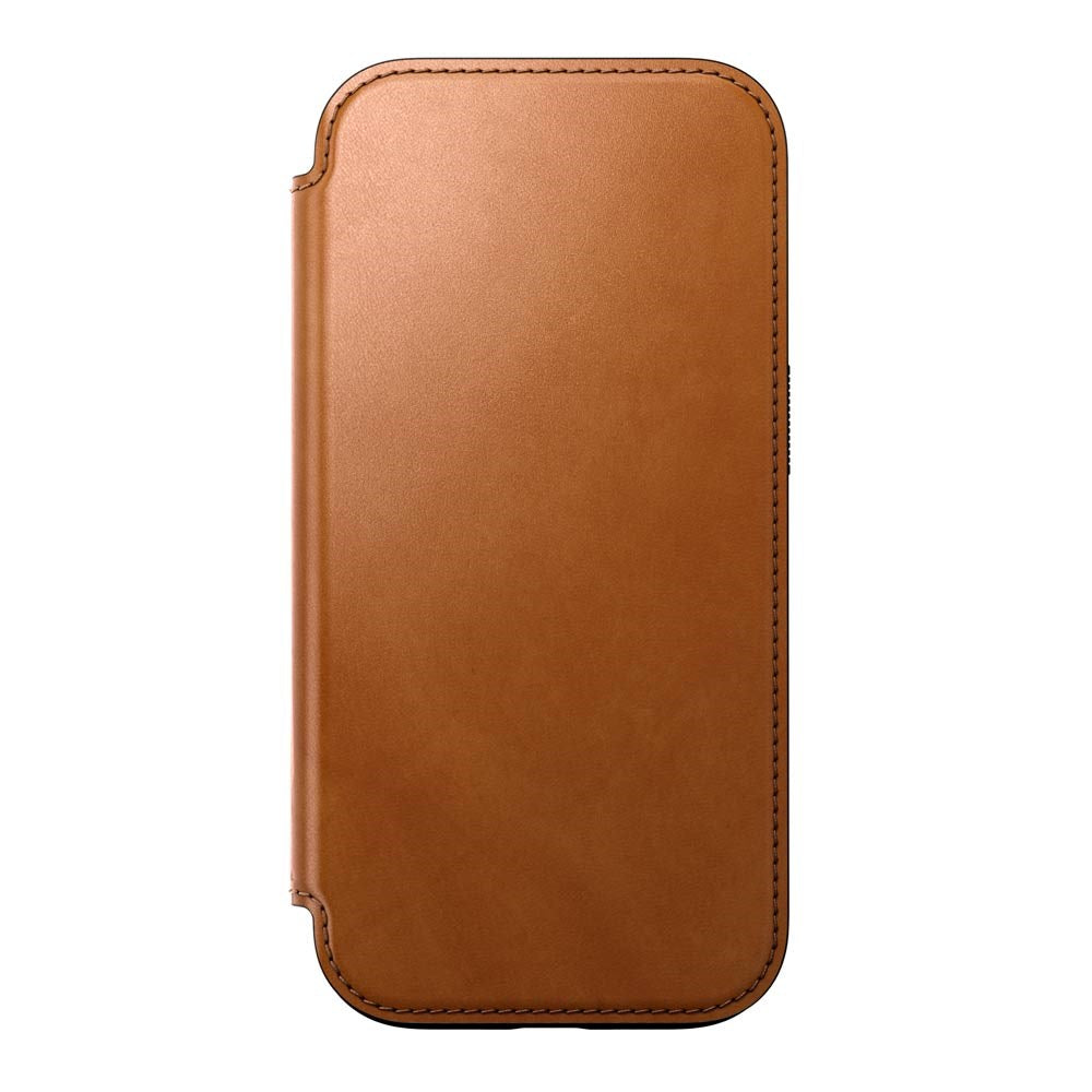 iPhone 16 Pro Nomad Modern Leather Folio Case - MagSafe Kompatibel - Tan