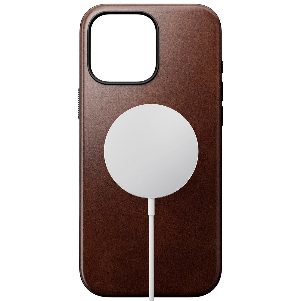 iPhone 16 Pro Max Modern Nomad Horween Leather Case - MagSafe Kompatibel - Brun