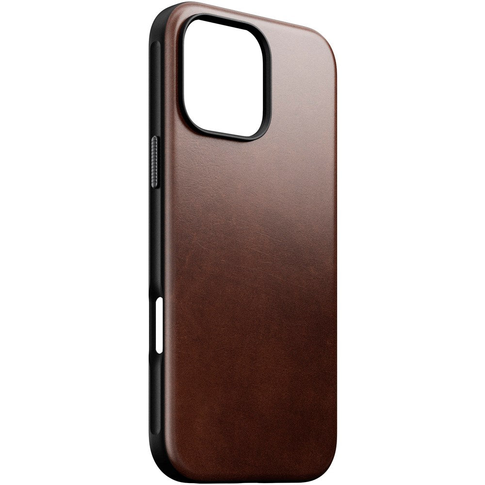 iPhone 16 Pro Max Modern Nomad Horween Leather Case - MagSafe Kompatibel - Brun