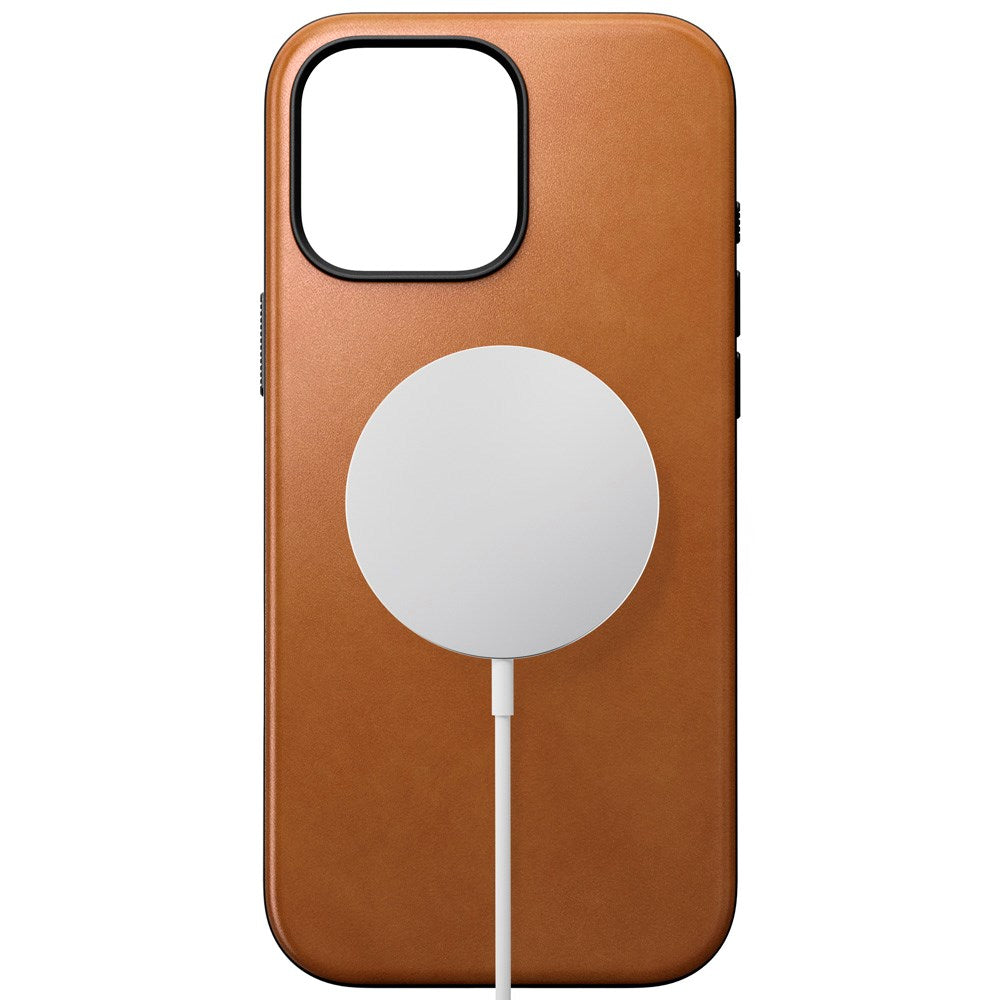 iPhone 16 Pro Max Nomad Modern Leather Case - MagSafe Kompatibel - Tan