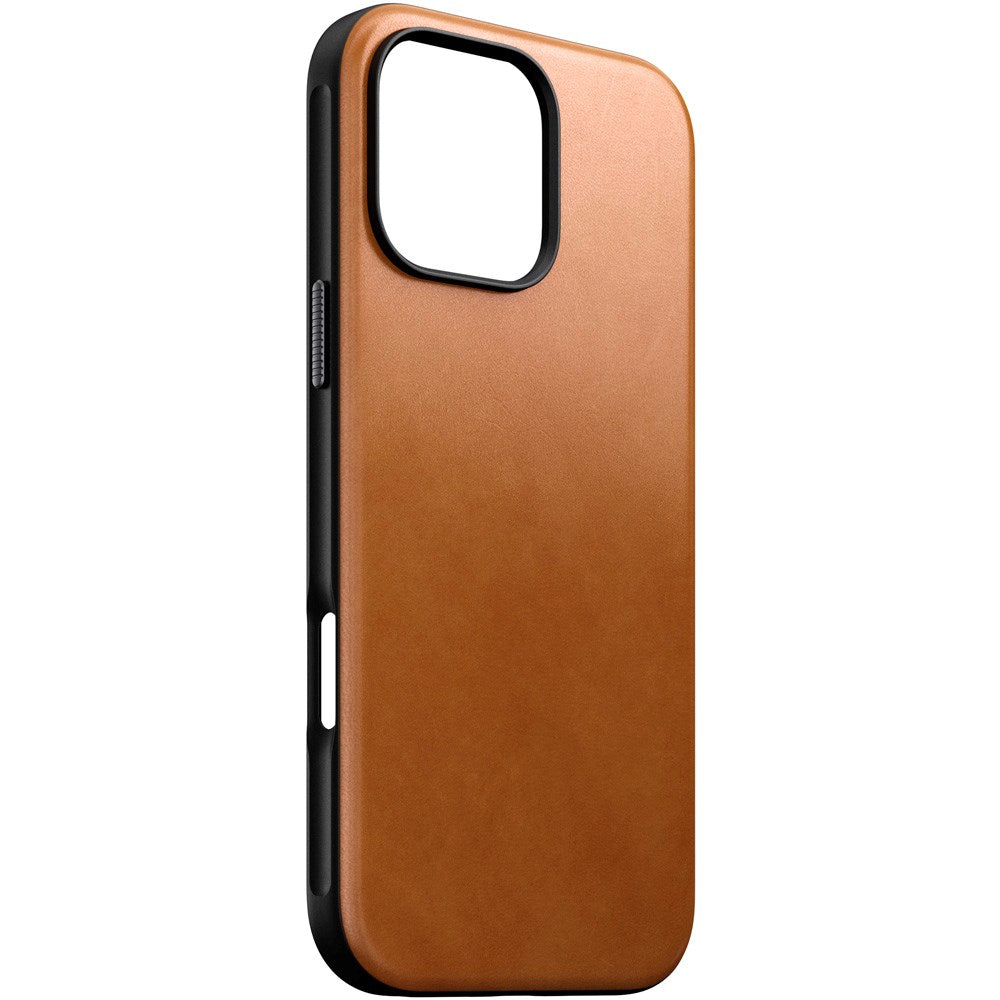 iPhone 16 Pro Max Nomad Modern Leather Case - MagSafe Kompatibel - Tan