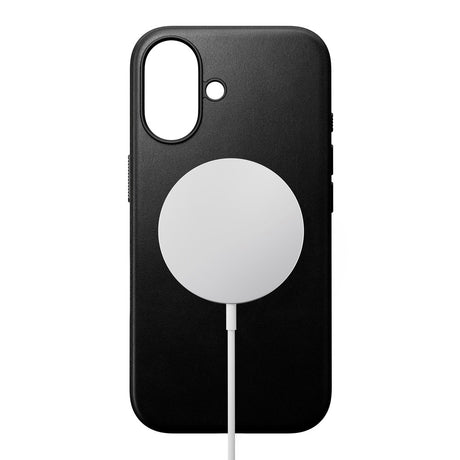 iPhone 16 Nomad Modern Leather Case - MagSafe Kompatibel - Sort