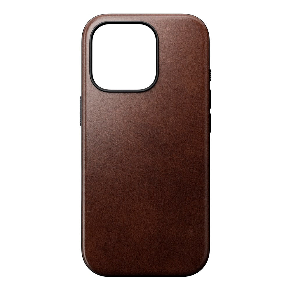 iPhone 16 Pro Modern Nomad Horween Leather Case - MagSafe Kompatibel - Brun
