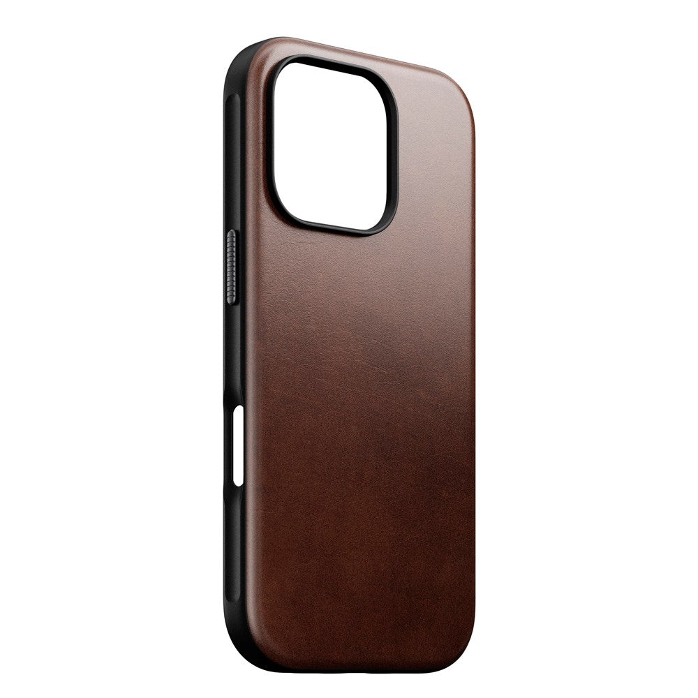 iPhone 16 Pro Modern Nomad Horween Leather Case - MagSafe Kompatibel - Brun