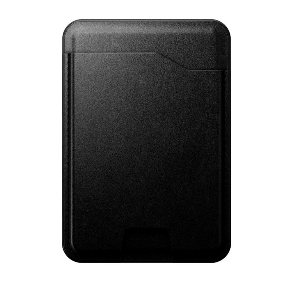 Nomad Horween Ægte Læder Kortholder m. Apple Find My - MagSafe Kompatibel - Black