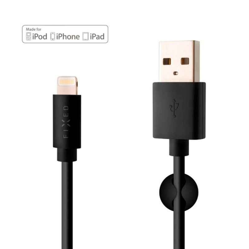 Fixed - USB-A til Lightning Kabel - 2m - Sort