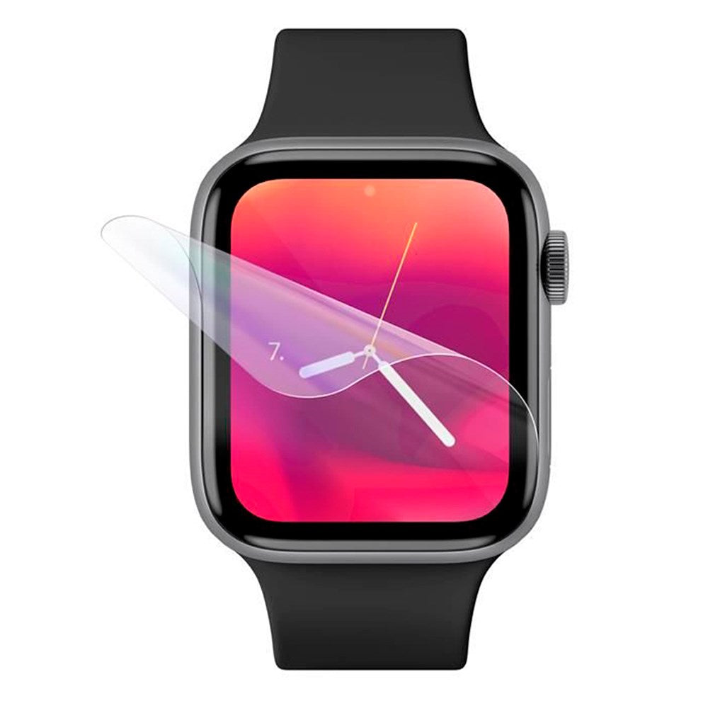 Apple Watch (42 / 44mm) Fixed Invisible Skærmbeskyttelsesfilm - 2 stk. - Gennemsigtig