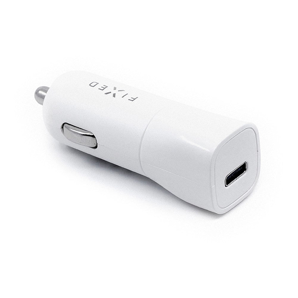 Fixed PD 18W Biloplader - USB-C - Hvid