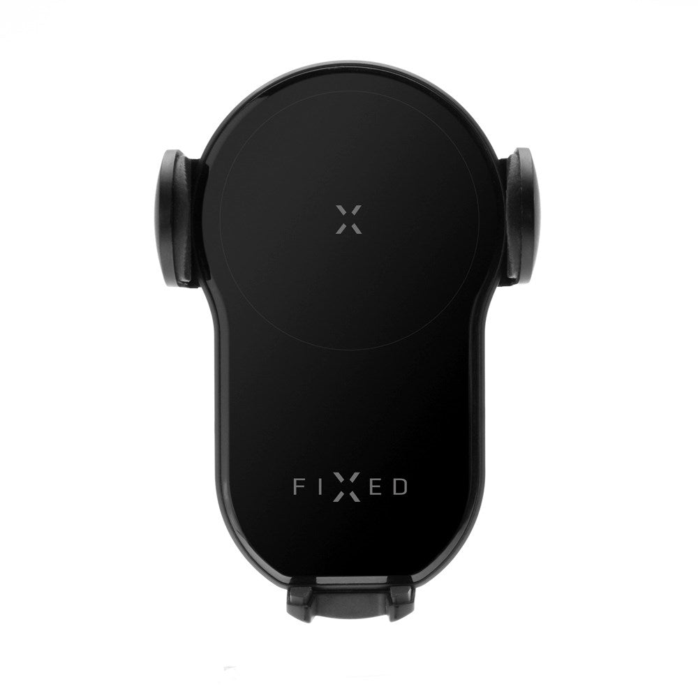 Fixed Matic Mobilholder m. 15W Trådløs Opladning til Ventilationsanlæg & Instrumentbræt - Max Mobil: 60 - 80mm - Sort