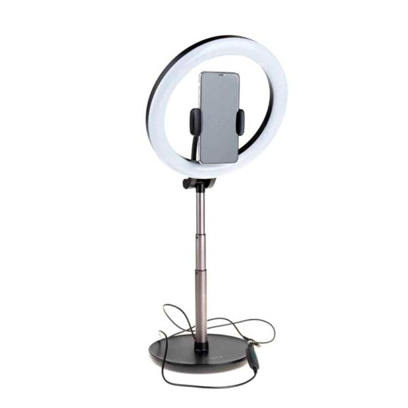 Fixed - LED Ring Light Tripod Mobilholder - Sort