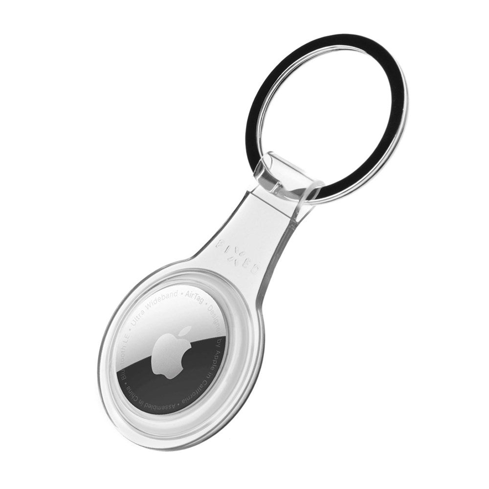 Apple AirTag Fixed Pure Cover m. Nøglering - Gennemsigtig