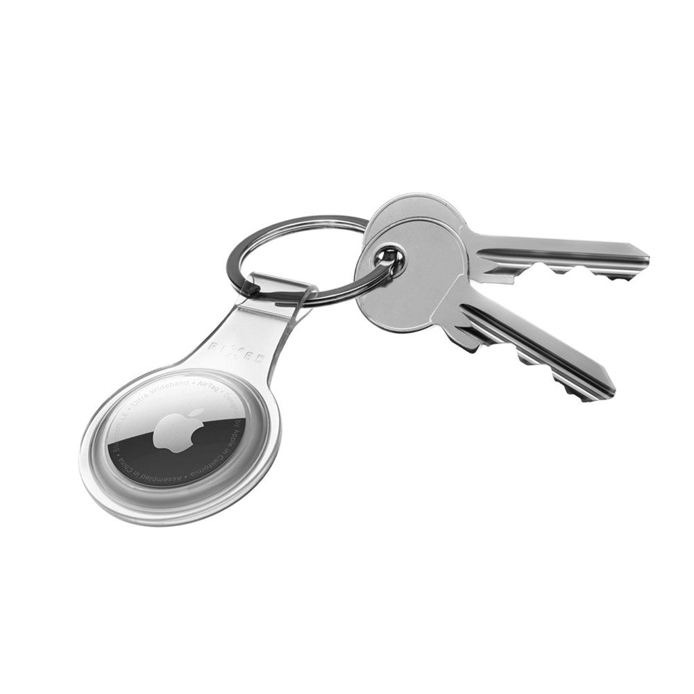 Apple AirTag Fixed Pure Cover m. Nøglering - Gennemsigtig