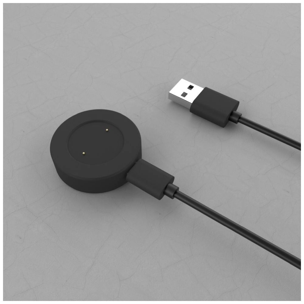 Fixed Oplader Kabel til Huawei Watch m. USB-A - Sort