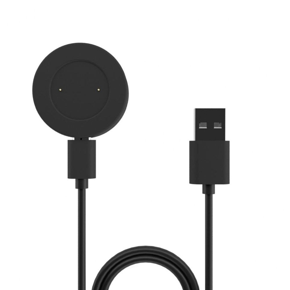 Fixed Oplader Kabel til Huawei Watch m. USB-A - Sort