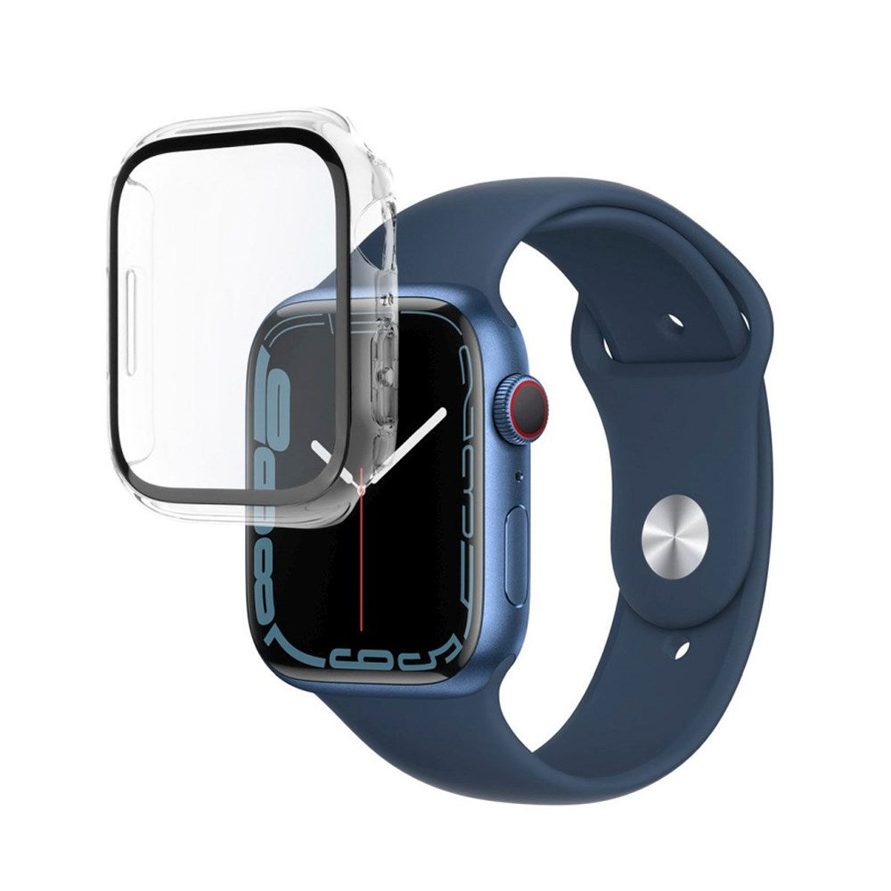 Apple Watch 9 / 8 / 7 (41mm) Fixed Cover m. Skærmbeskyttelse - Gennemsigtig