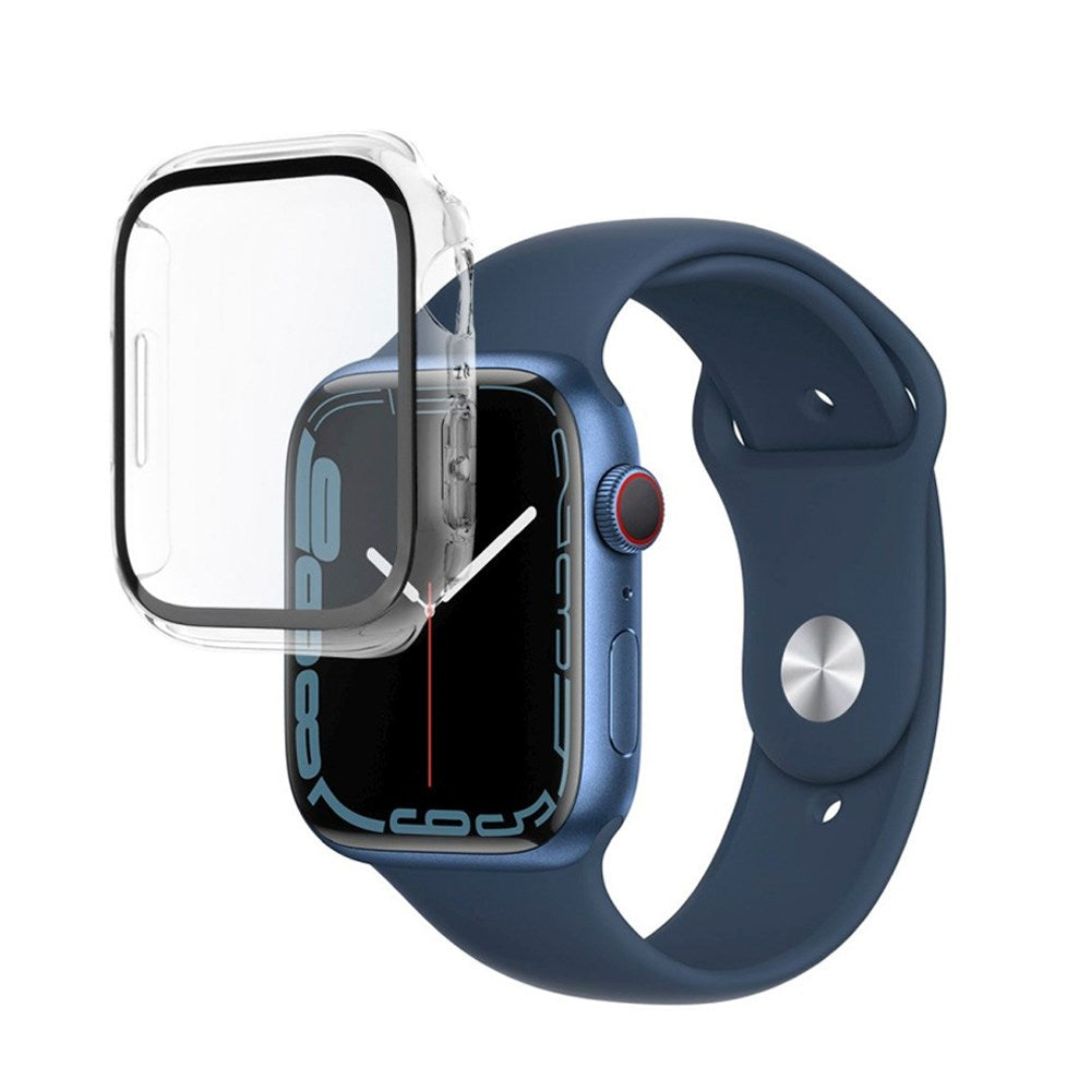 Apple Watch 9 / 8 / 7 (45mm) Fixed Cover m. Skærmbeskyttelse - Gennemsigtig