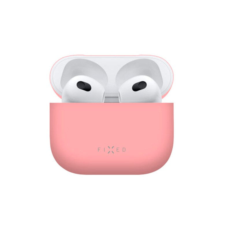 Fixed Silikone Cover - Apple AirPods (3. gen.) - Lyserød