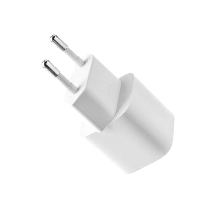 Fixed - Mini Vægoplader m. 1x USB-C / 1x USB-C Kabel - 20W - 1m - Hvid