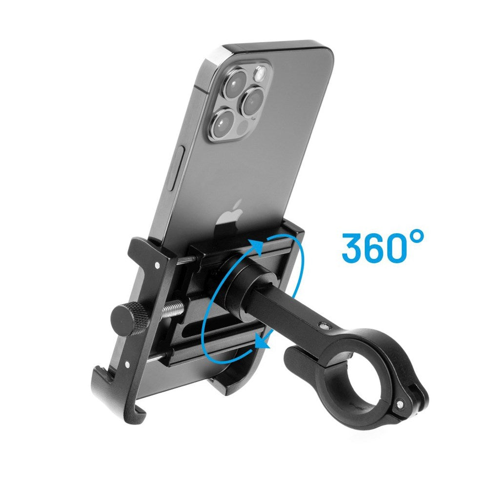 Fixed Bikee ALU 2 Mobilholder til Cykelstyr - Maks Mobil Bredde: 54-100 mm - Sort