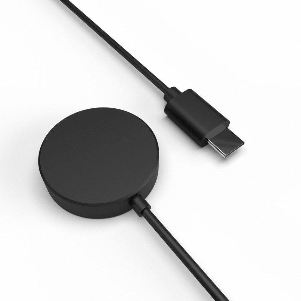 Fixed Oplader Kabel til Samsung Galaxy Watch m. USB-C - Sort