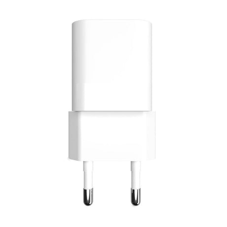 Fixed Mini Vægoplader 20W med USB-A & USB-C - Hvid