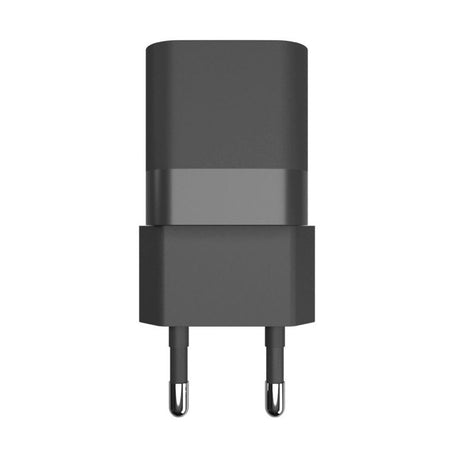 Fixed Mini Vægoplader 20W med USB-A & USB-C - Sort