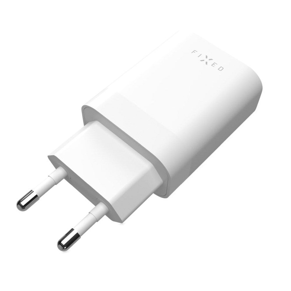 Fixed PD 35W Hurtig Vægoplader 2x USB-C - Hvid