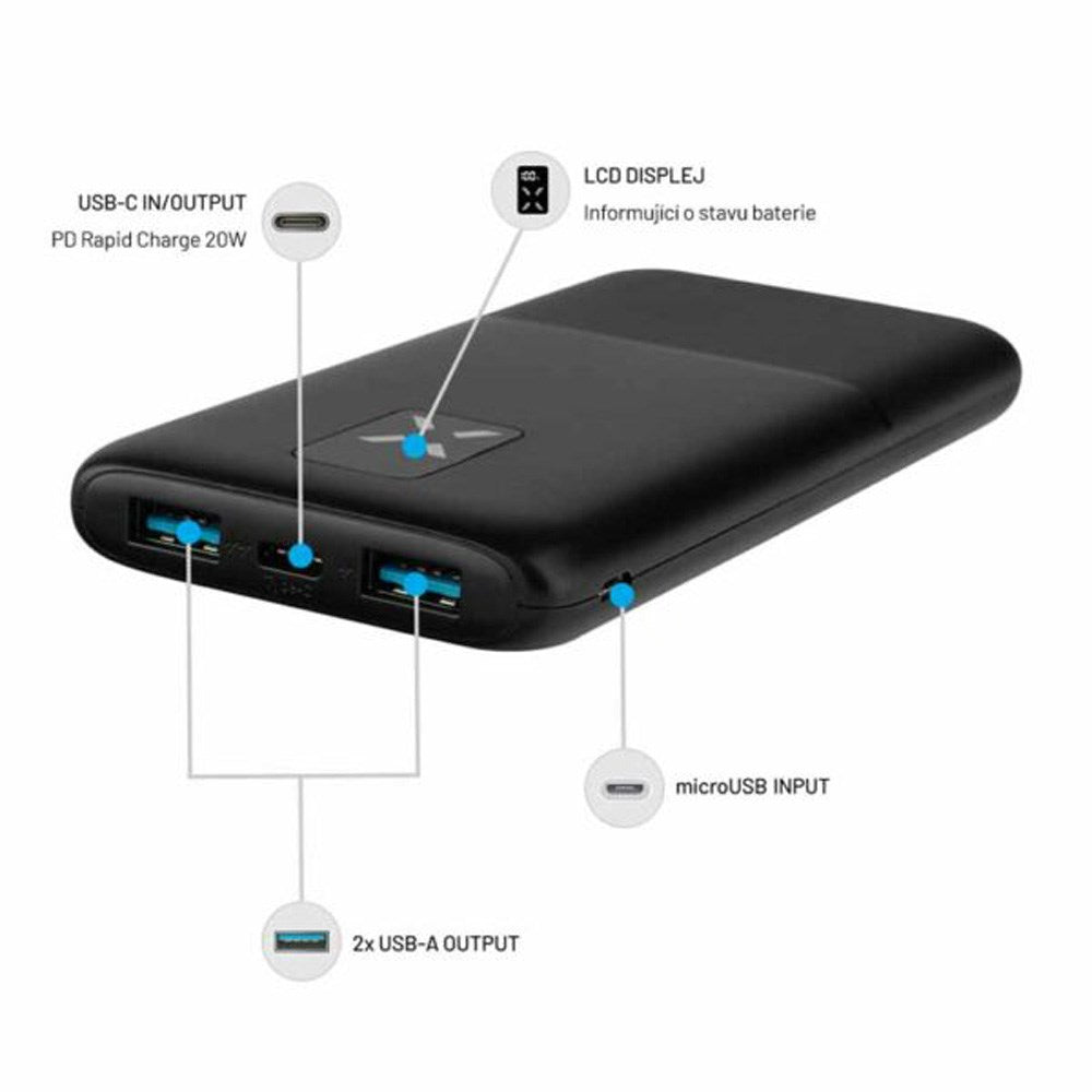 Fixed Zen 10 USB-C Power Bank 10.000 mAh - Sort