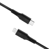 Fixed USB-C til Lightning Kabel 60W - 1.2m - Sort