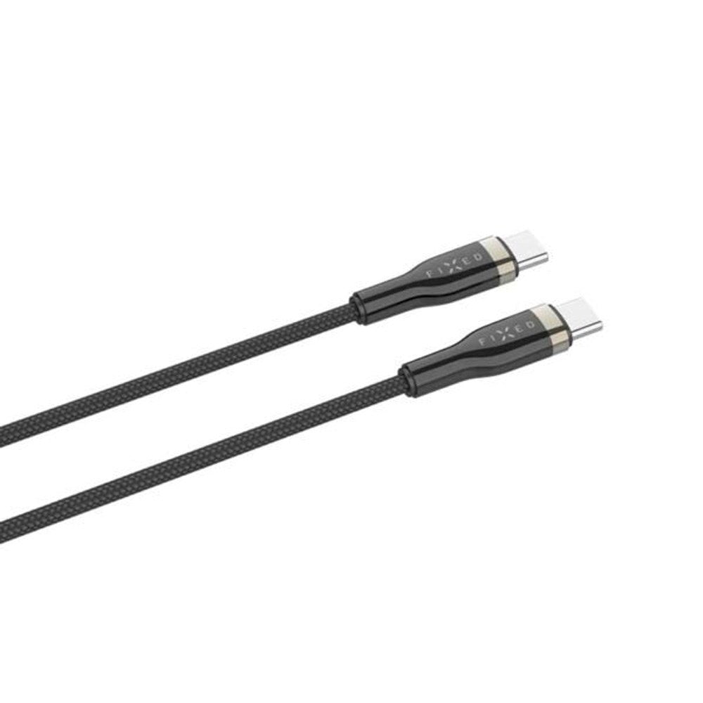Fixed Metal USB-C til USB-C PD Kabel 100W 1.2m - Sort