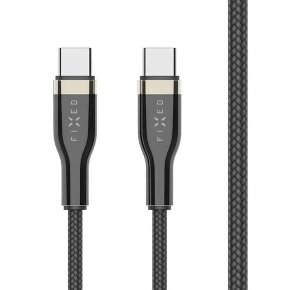 Fixed Metal USB-C til USB-C PD Kabel 100W 1.2m - Sort