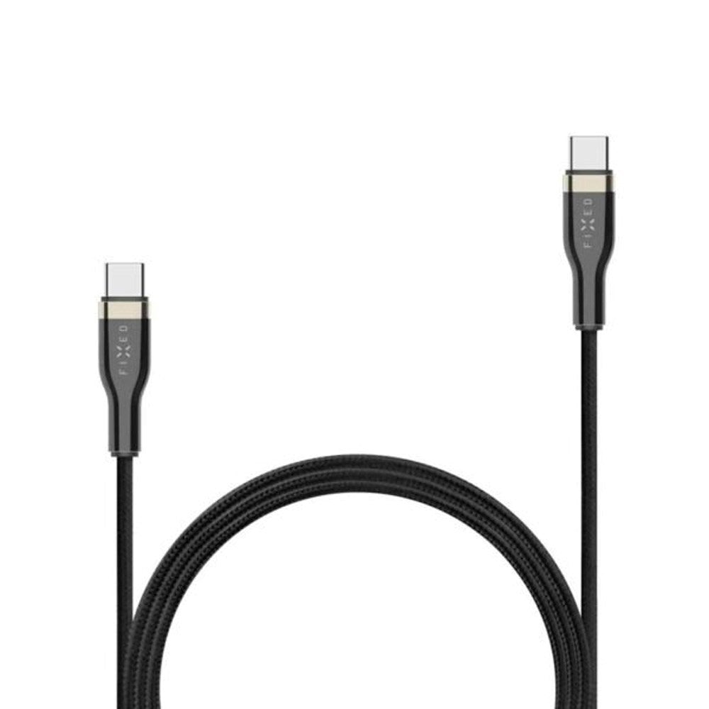 Fixed Metal USB-C til USB-C PD Kabel 100W 2m - Sort