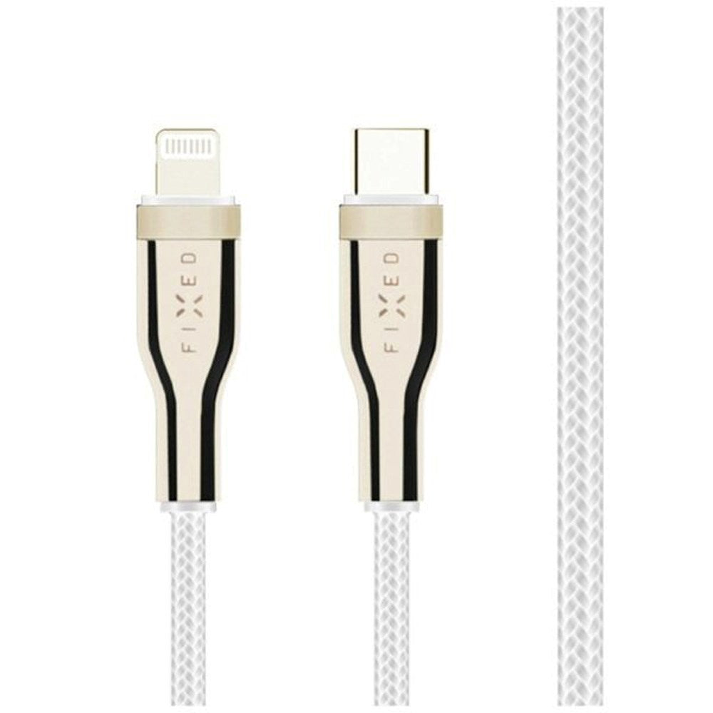 Fixed Metal USB-C til Lightning MFi PD Kabel 60W 50cm - Hvid