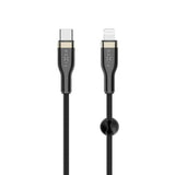 Fixed Metal USB-C til Lightning MFi PD Kabel 60W 1.2m - Sort