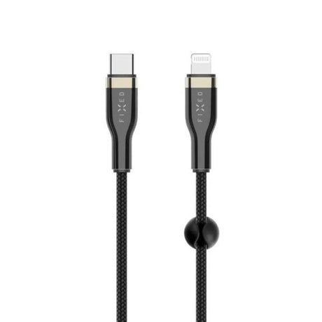 Fixed Metal USB-C til Lightning MFi PD Kabel 60W 2m - Sort