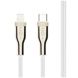 Fixed Metal USB-C til Lightning MFi PD Kabel 60W 2m - Hvid