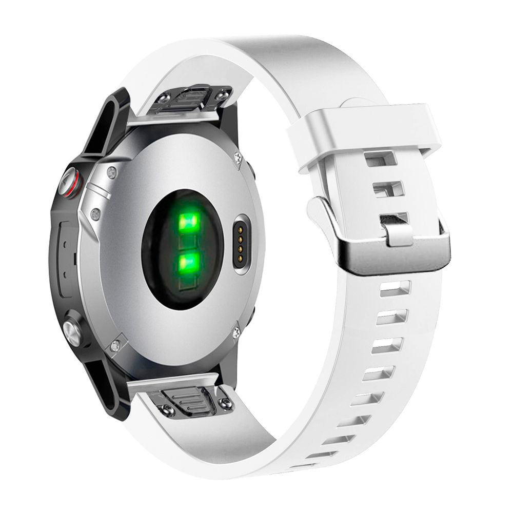 Fixed Universal QuickFit Garmin 20mm Silikone Rem - Hvid