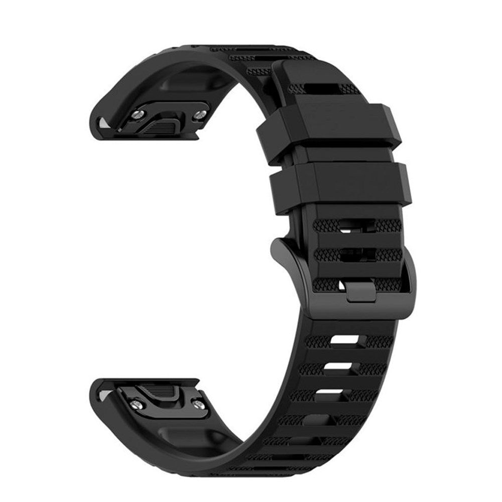 Fixed Universal QuickFit Garmin 22mm Silikone Rem - Sort