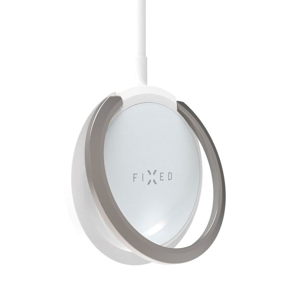 Fixed MagPad 15W Magnetisk Trådløs Oplader - MagSafe Kompatibel - Hvid