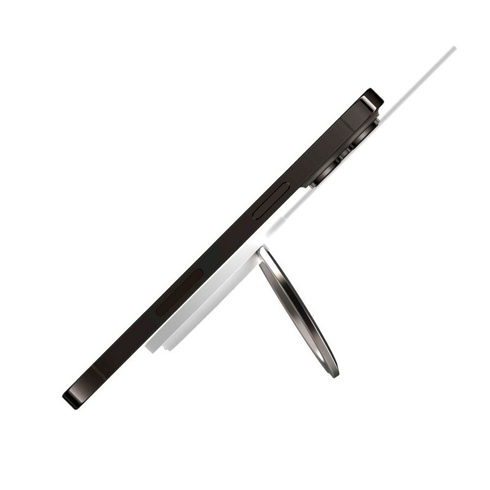 Fixed MagPad 15W Magnetisk Trådløs Oplader - MagSafe Kompatibel - Hvid