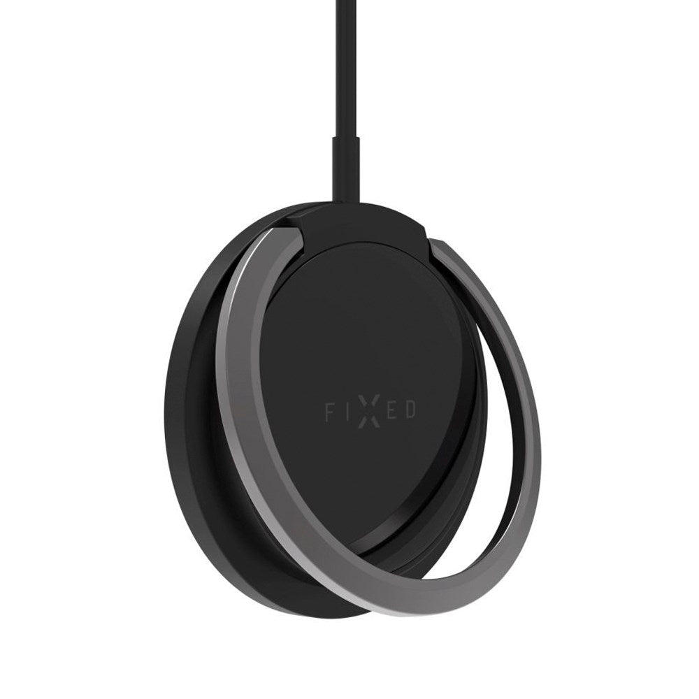 Fixed MagPad 15W Magnetisk Trådløs Oplader - MagSafe Kompatibel - Sort