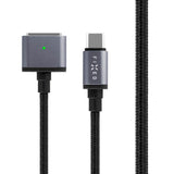 Fixed Braided 140W USB-C til MagSafe 3 Kabel - 2m - Grå