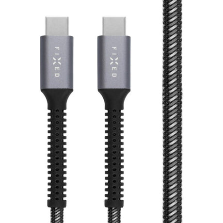 Fixed Armor USB-C til USB-C PD Kabel m. Forstærkede Ender 240W 2m - Grå