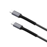 Fixed Armor USB-C til USB-C PD Kabel m. Forstærkede Ender 240W 1.2m - Grå