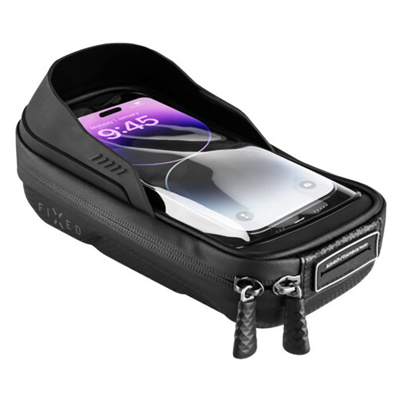 Fixed Bikee Bag 2 Mobilholder - Cykeltaske - Maks. Mobil: 84 x 165 mm - Sort