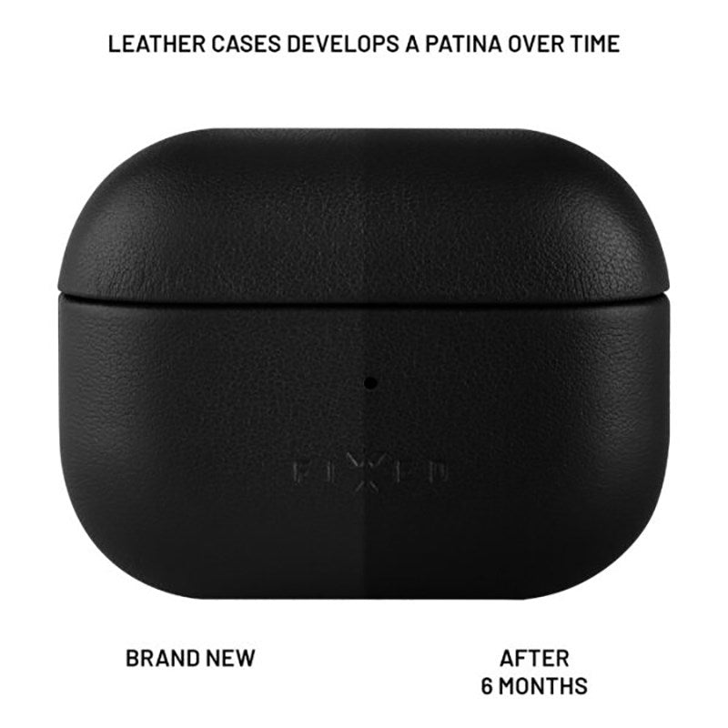 Fixed AirPods (3. gen.) Læder Case - Sort