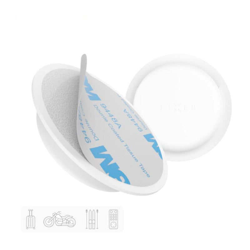 Fixed - Silikone Sticker Cover - Apple AirTag 1. & 2. Gen. - 2 stk - Hvid