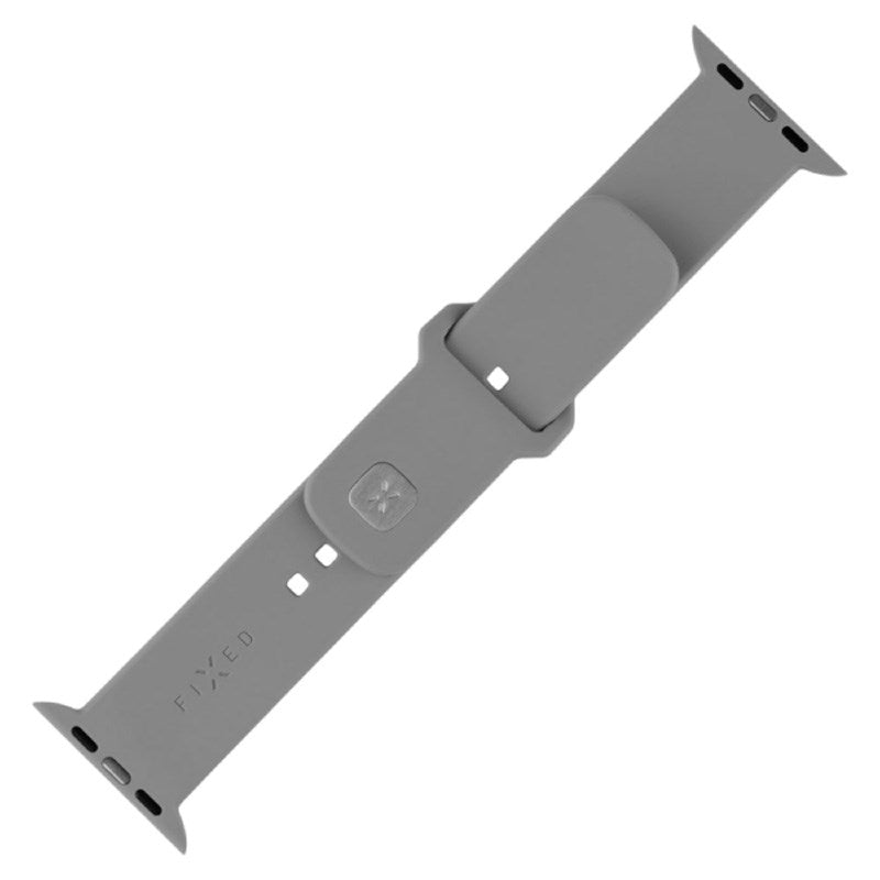 Fixed - Apple Watch (38 / 40 / SE / 41 / 42mm) Sporty Silikone Rem Sæt - Lysegrå