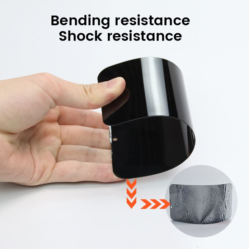 Mobile Origin - iPhone 15 Pro Max - Beskyttelsesglas m. Privacy Funktion - Case Friendly - 2 stk - Sort Kant