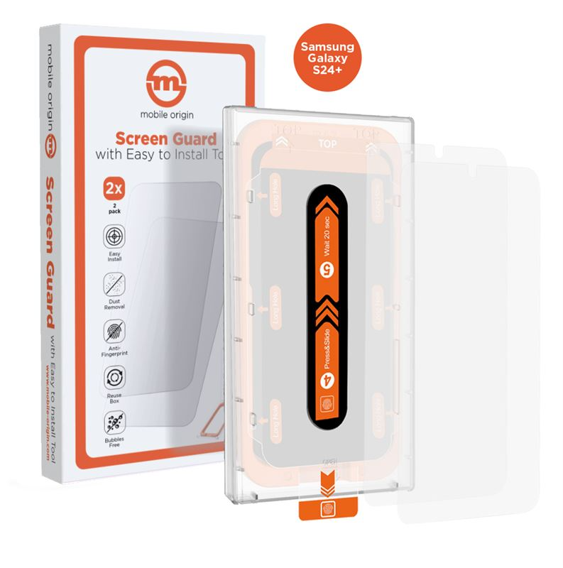 Samsung Galaxy S24+ (Plus) Mobile Origin 2 stk. Orange Screen Guard - Gennemsigtig